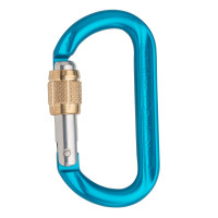 奧地利 AUSTRIALPIN OVALO Screwlock 鋁合金手動O型鉤環(黃銅套筒螺牙) 藍色