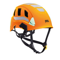 法國 Petzl STRATO® VENT HI-VIZ 安全頭盔(反光條) A020DA01橘色