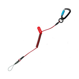 澳洲 GRIPPS Coil E-Tether With Dual-Locking Carabiner - 0.5kg / 1.1lb 彈簧電器防墜繫繩附雙鎖鉤環 ( 限重 0.5 kg ) H01054