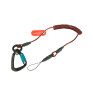 澳洲 GRIPPS Coil E-Tether With Dual-Locking Carabiner - 0.5kg / 1.1lb 彈簧電器防墜繫繩附雙鎖鉤環 ( 限重 0.5 kg ) H01054