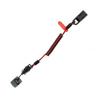 澳洲 GRIPPS Coil E-Tether With Poly Clamp & E-Catch (Non-Conductive) - 0.5kg / 1.1lb 無金屬彈簧電器防墜繫繩附高強度夾具與 E-Catch（絕緣型) H01059