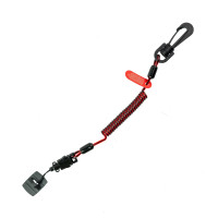 澳洲 GRIPPS Coil E-Tether With Poly Clip & E-Catch (Non-Conductive) - 0.5kg / 1.1lb 無金屬彈簧電器防墜繫繩附旋轉掛鉤與 E-Catch（絕緣型）H01061