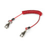澳洲 GRIPPS Coil Tether Single-Action - 0.75kg / 1.65lb 鋼絲彈簧工具防墜繫繩附單動自動鎖扣（限重 0.75 kg) H01068