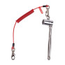 澳洲 GRIPPS Coil Tether Single-Action - 0.75kg / 1.65lb 鋼絲彈簧工具防墜繫繩附單動自動鎖扣（限重 0.75 kg) H01068