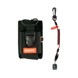 澳洲 GRIPPS Adjustable Two-Way Radio Holster with Coil E-Tether & E-Catch - 0.5kg / 1.1lb 防墜落認證對講機及手機專用收納套 H02035