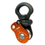 iclimb 810 萬向側開單滑輪 橘黑 24kN
