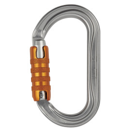 法國 Petzl OK 自動鎖勾環/三段鉤環 OK TRIACT-LOCK 銀色 M33A TL