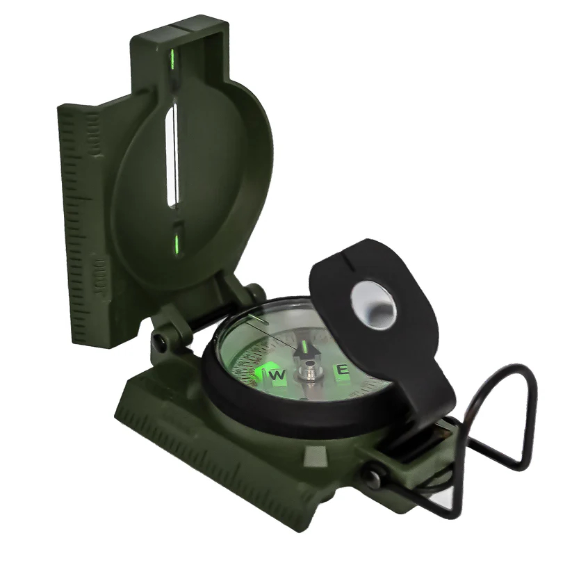 美國 Brunton Model 94™ Phosphorescent Lensatic Compass 美製高階透鏡式指北針 - 蓄光版